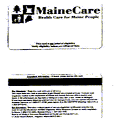 sample medicaid card. CARD HX-3. Sample Medicaid Card – Maine. Sample Medicaid Card for the state